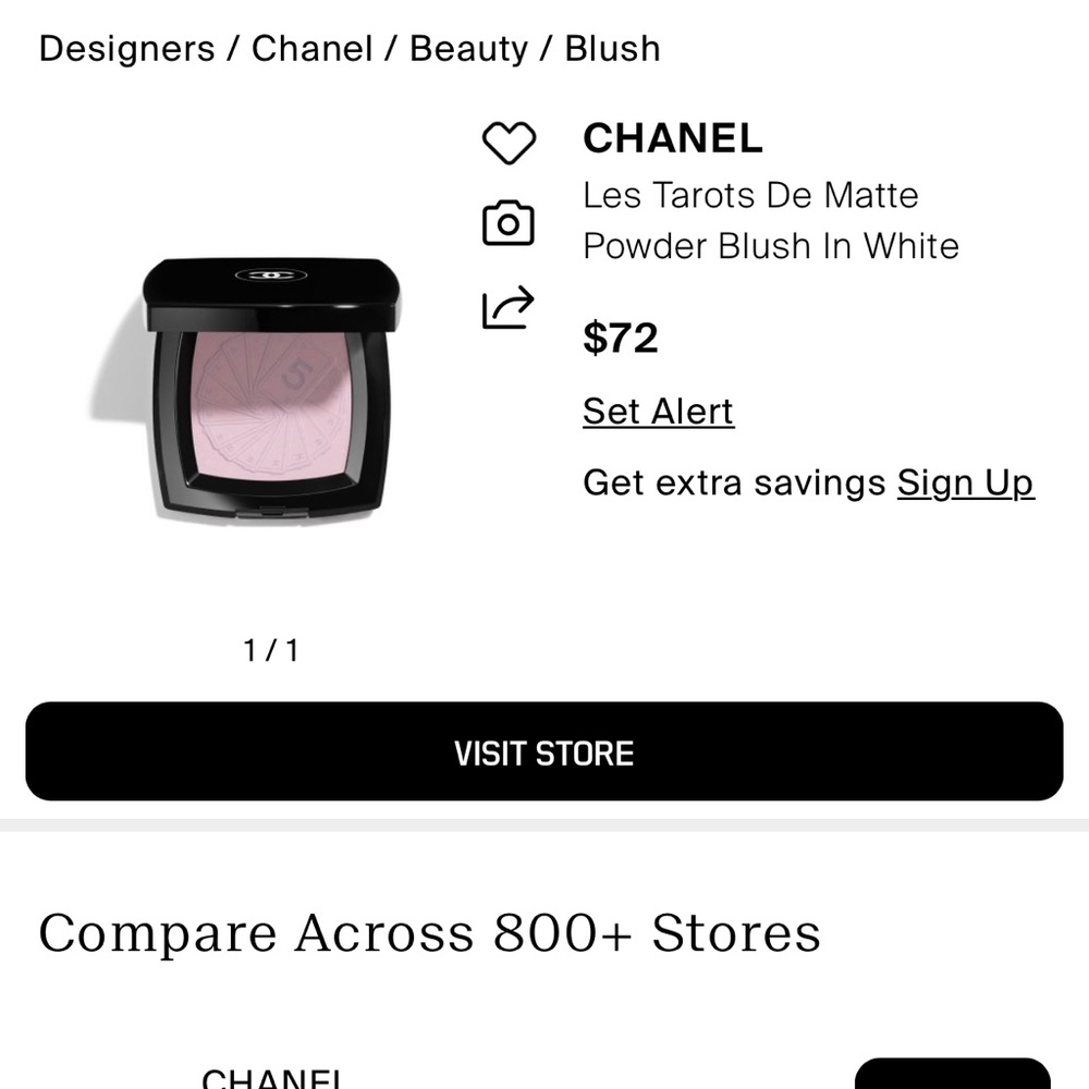 Chanel Les Tarots De Matte Powder Blush in Lavender